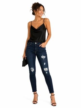 Levi’s 311 Shaping Skinny Jeans Women Size 31 Distressed Ripped DenimCore Casual